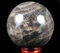 Polished Black Moonstone Sphere - Madagascar #78938-1